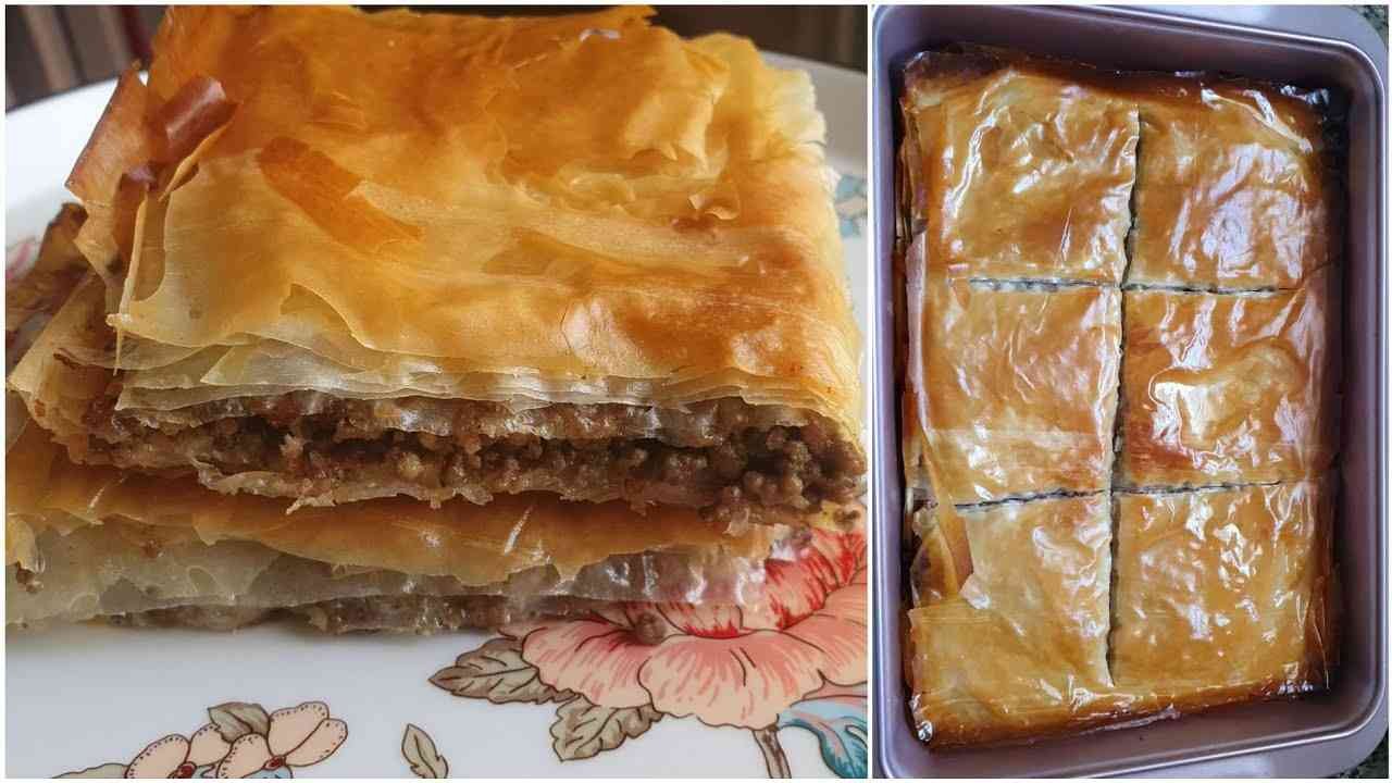 Egyptian Goulash (Phyllo Meat Pie) – Crispy Layered Savory Pie - Middle Eastern Recipes